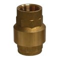 Midland Metal InLine Check Valve, 38 Nominal Size, FNPT, 400 psi WOG, 10 to 210 deg F, Media OilWater, Bras 944402